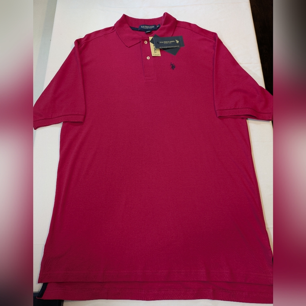 U.S. Polo Assn. Pink Polo Shirt Short Sleeve Classic